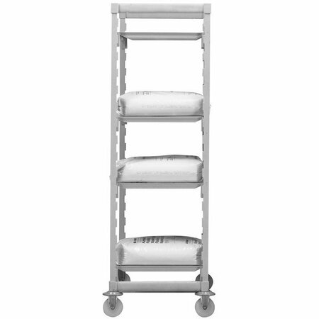 CAMBRO CPHU213675S4480 Camshelving Premium High Density Mobile Shelving Unit with 4 Solid Shelves 214PHM3675S4